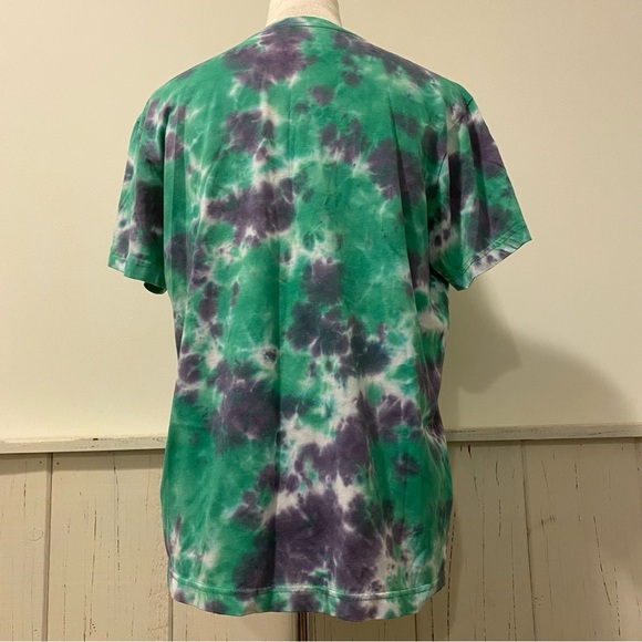 Original Use Small Green Purple Tie Dye Short Sleeve T-Shirt - Picture 2 of 11